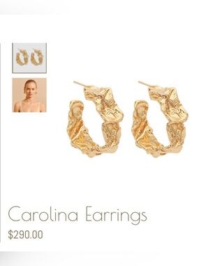 AMBER SCEATS Carolina Hoop Earrings